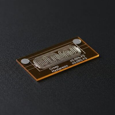 Epoxy Carrier Material Foil Strain Gauge with Creep Plus or Minus 005 Percent Full Scale and Hysteresis Plus or Minus 005 Percent Full Scale